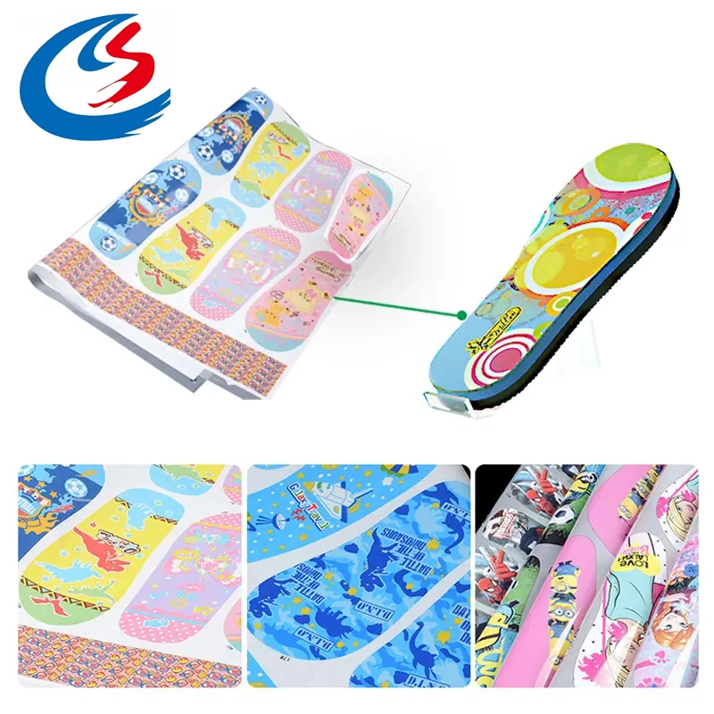 2023 Factory Direct Heat Transfer Printing Heat Transfer Film for EVA Slipper Custom Logo